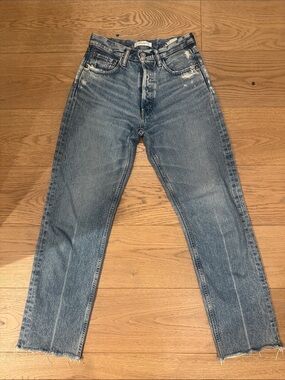 Moussy Women's Light Blue Straight-Leg Jeans